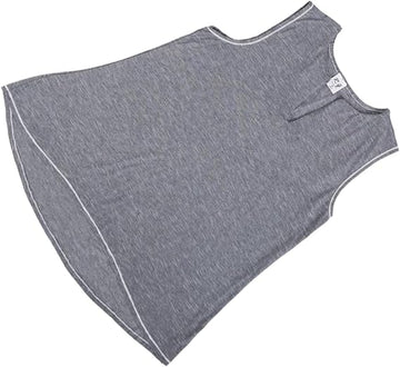 تيشيرت بدون اكمام حريمي رمادي من ازياء